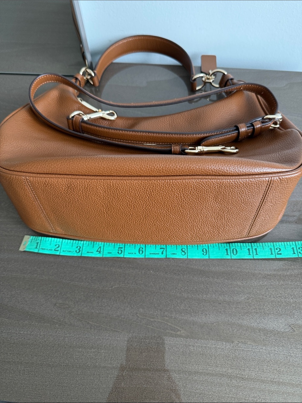 Coach Pebbled Leather authentic Shoulder Hobo in Cognac Brown - Picture 11 of 12
